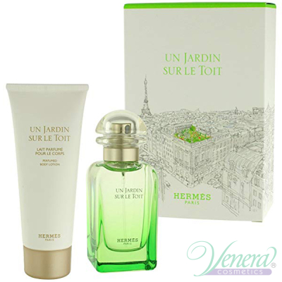 Hermes Un Jardin Sur Le Toit Комплект (EDT 50ml + BL 75ml) за Мъже и Жени Унисекс Комплекти