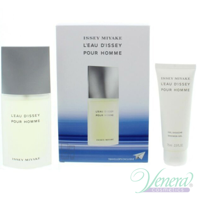 Issey Miyake L'Eau D'Issey Pour Homme Комплект (EDT 75ml + SG 75ml) за Мъже За Мъже