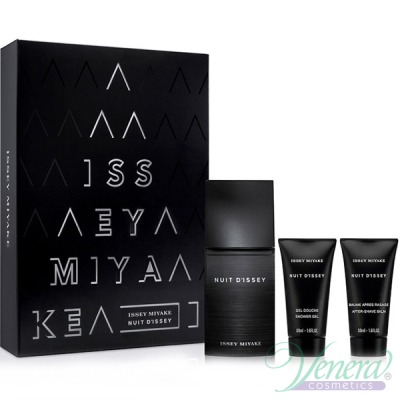 Issey Miyake Nuit D'Issey Комплект (EDT 75ml + AS Balm 50ml + SG 50ml) за Мъже Мъжки Комплекти