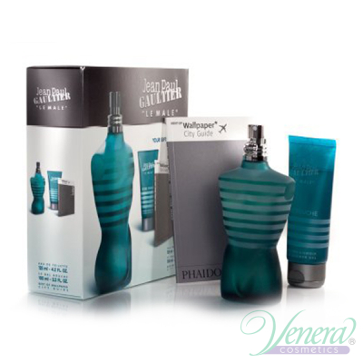 Jean Paul Gaultier Le Male Комплект (EDT 125ml + SG 100ml + Пътеводител в града) за Мъже Мъжки комплекти