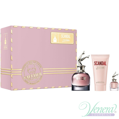 Jean Paul Gaultier Scandal Комплект (EDP 50ml + EDP 6ml + BL 75ml) за Жени Дамски Комплекти