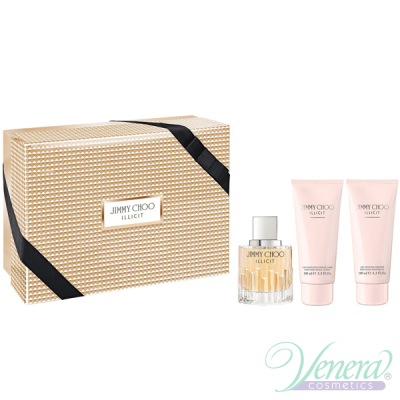Jimmy Choo Illicit Комплект (EDP 100ml + BL 100ml + SG 100ml) за Жени Дамски Комплекти