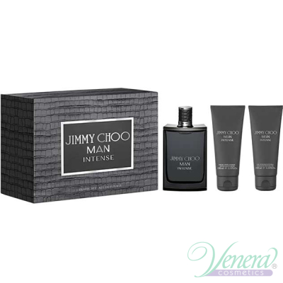 Jimmy Choo Man Intense Комплект (EDT 100ml + ASB 100ml + SG 100ml) за Мъже Мъжки Комплекти