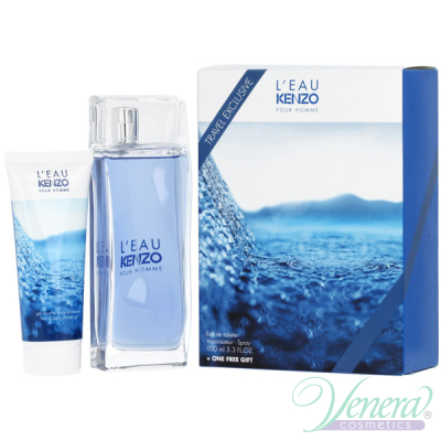 Kenzo L'Eau Kenzo Pour Homme Комплект (EDT 100ml + SG 75ml) за Мъже Мъжки Комплекти