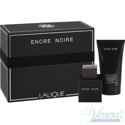 Lalique Encre Noire Комплект (EDT 100ml + SG 150ml) за Мъже Мъжки Комплекти
