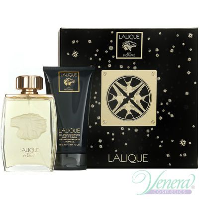 Lalique Pour Homme Lion Комплект (EDP 125ml + SG 150ml) за Мъже Мъжки Комплекти