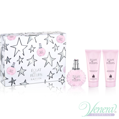 Lanvin Eclat De Fleurs Комплект (EDP 100ml + BL 100ml + SG 100ml) за Жени Дамски Комплекти
