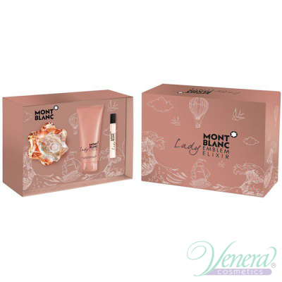 Mont Blanc Lady Emblem Elixir Комплект (EDP 75ml + EDP 7.5ml + BL 100ml) за Жени Дамски Комплекти