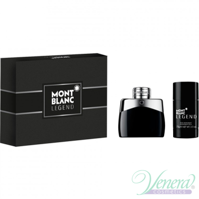 Mont Blanc Legend Комплект (EDT 50ml + Deo Stick 75ml) за Мъже Мъжки Парфюми