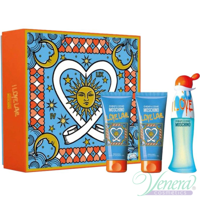Moschino Cheap & Chic I Love Love Комплект (EDT 50ml + BL 100ml + SG 100ml) за Жени Дамски Комплекти