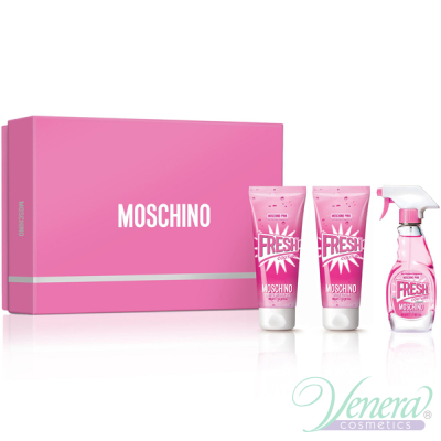 Moschino Pink Fresh Couture Комплект (EDT 50ml + BL 100ml + SG 100ml) за Жени Дамски Комплекти