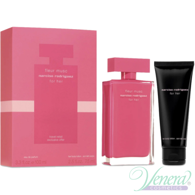 Narciso Rodriguez Fleur Musc Комплект (EDP 100ml + BL 75ml) за Жени Дамски Комплекти