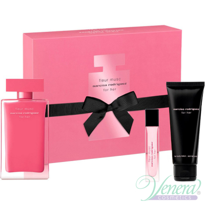 Narciso Rodriguez Fleur Musc Set (EDP 100ml + EDP 10ml + BL 75ml) за Жени Дамски Комплекти