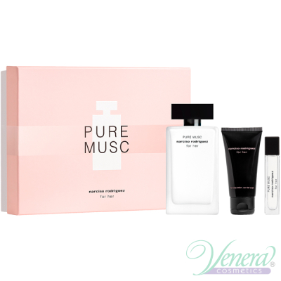 Narciso Rodriguez Pure Musc for Her Комплект (EDP 100ml + EDP 10ml + BL 50ml) за Жени Дамски Комплекти
