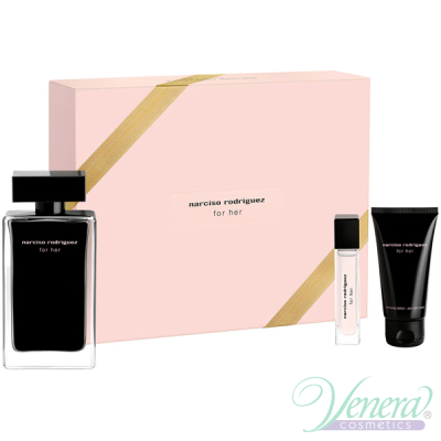 Narciso Rodriguez for Her Set (EDT 100ml + EDT 10ml + BL 50ml) за Жени Дамски Комплекти