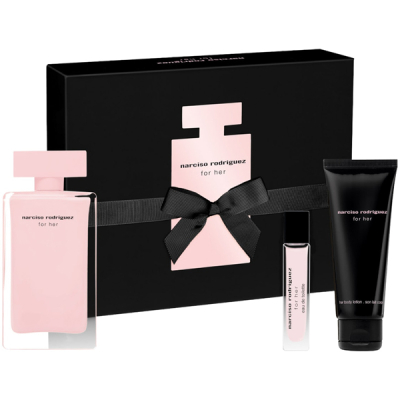 Narciso Rodriguez for Her Комплект (EDP 100ml + EDP 10ml + BL 75ml) за Жени Дамски Комплекти