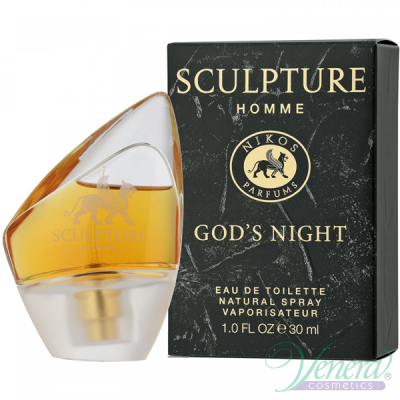 Nikos Sculpture Homme God's Night EDT 30ml за Мъже Мъжки Парфюми