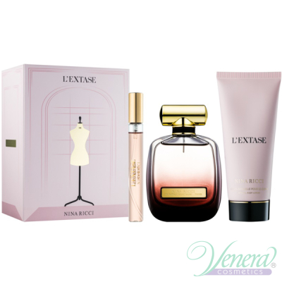 Nina Ricci L'Extase Комплект (EDP 80ml + EDP 5ml + BL 100ml) за Жени Дамски Комплекти