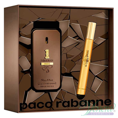 Paco Rabanne 1 Million Prive Комплект (EDP 50ml + EDP 10ml) за Мъже Мъжки Комплекти