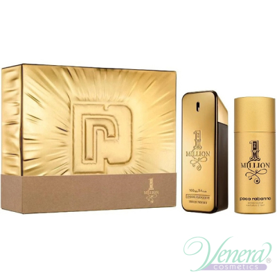 Paco Rabanne 1 Million Комплект (EDT 100ml + Deo Spray 150ml) за Мъже За Мъже