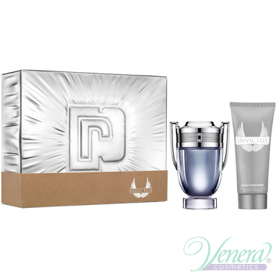 Paco Rabanne Invictus Комплект (EDT 100ml + Shower Gel 100ml) за Мъже За Мъже