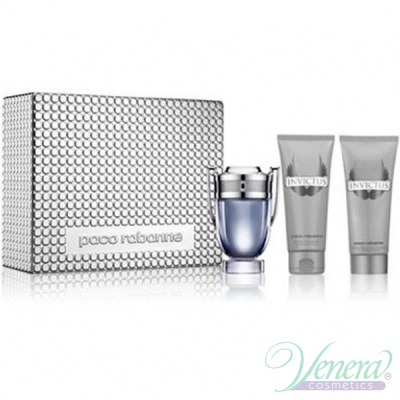 Paco Rabanne Invictus Комплект (EDT 100ml + AS Balm 100ml + SG 100ml) за Мъже Мъжки комплекти