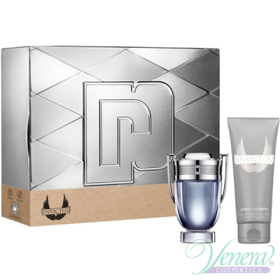 Paco Rabanne Invictus Комплект (EDT 50ml + Shower Gel 100ml) за Мъже За Мъже
