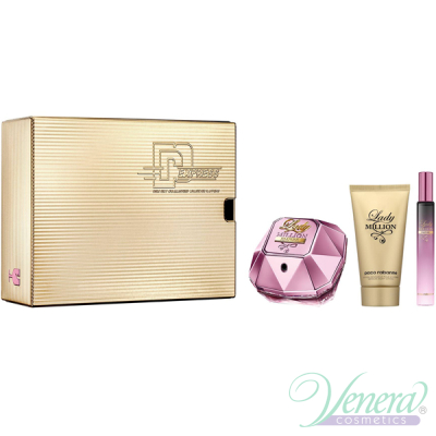 Paco Rabanne Lady Million Empire Комплект (EDP 80ml + EDP 10ml + BL 100ml) за Жени Дамски Комплекти