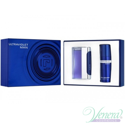 Paco Rabanne Ultraviolet Комплект (EDT 100ml + Deo Spray 150ml) за Мъже Мъжки Комплекти
