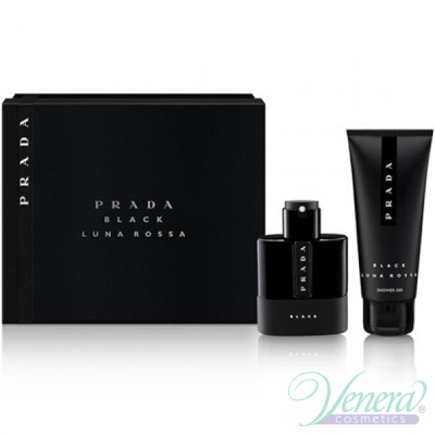 Prada Luna Rossa Black Комплект (EDP 50ml + SG 100ml) за Мъже Мъжки Парфюми