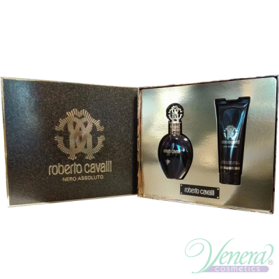 Roberto Cavalli Nero Assoluto Комплект (EDP 50ml +BL 75ml) за Жени Дамски Комплекти