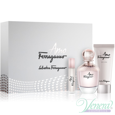 Salvatore Ferragamo Amo Ferragamo Комплект (EDP 100ml + EDP 10ml + BL 100ml) за Жени Дамски Комплекти