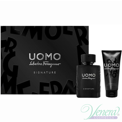 Salvatore Ferragamo Uomo Signature Salvatore Ferragamo Комплект (EDP 50ml + SG 100ml) за Мъже Мъжки Комплекти
