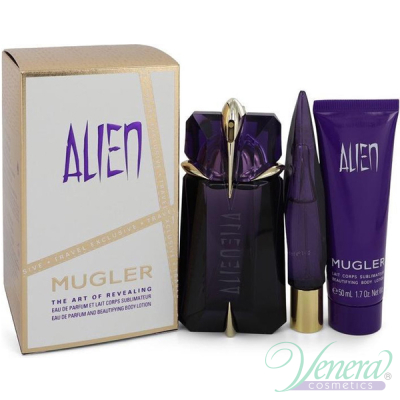 Thierry Mugler Alien Комплект (EDP 60ml + EDP 10ml + BL 50ml) за Жени Дамски Комплект