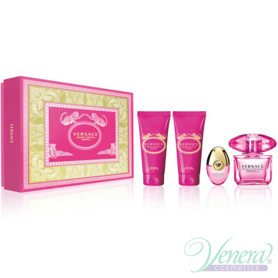 Versace Bright Crystal Absolu Комплект (EDP 90ml + EDP 10ml + BL 100ml + SG 100ml) за Жени Дамски Комплекти