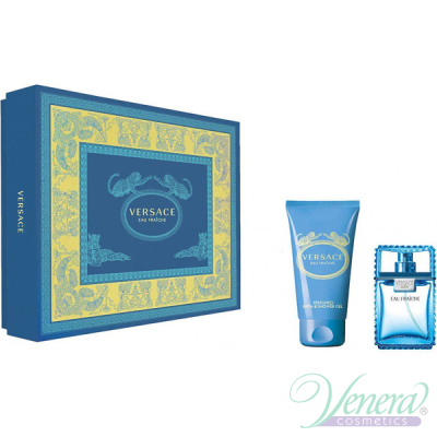 Versace Man Eau Fraiche Комплект (EDT 30ml + Shower Gel 50ml) за Мъже За Мъже