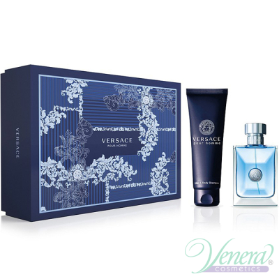 Versace Pour Homme Комплект (EDT 100ml + SG 150ml) за Мъже Мъжки Комплекти