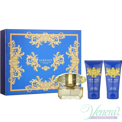Versace Yellow Diamond Intense Комплект (EDP 50ml + BL 50ml + SG 50ml) за Жени Дамски Комплекти