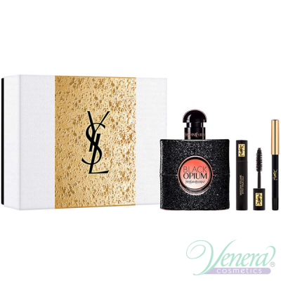 YSL Black Opium Комплект (EDP 50ml + Mascara 2ml + Pencil) за Жени Дамски Комплекти