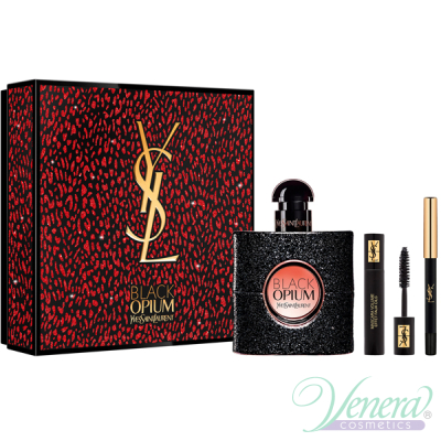 YSL Black Opium Комплект (EDP 50ml + Mascara 2ml + mini DDR) за Жени Дамски Комплекти