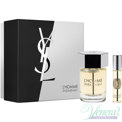 YSL L'Homme Комплект (EDT 100ml + EDT 10ml) за Мъже Мъжки Комплекти