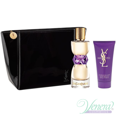 YSL Manifesto Комплект (EDP 50ml + BL 50ml + Bag) за Жени Дамски Комплекти