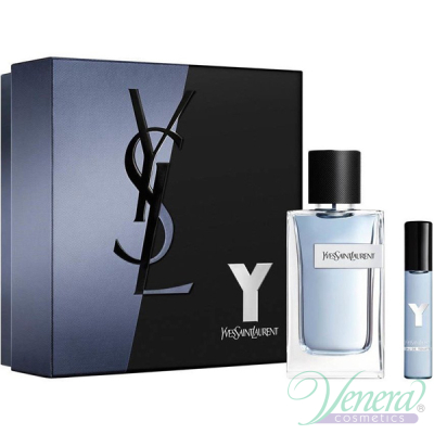 YSL Y For Men Комплект (EDT 100ml + EDT 10ml) за Мъже Комплекти