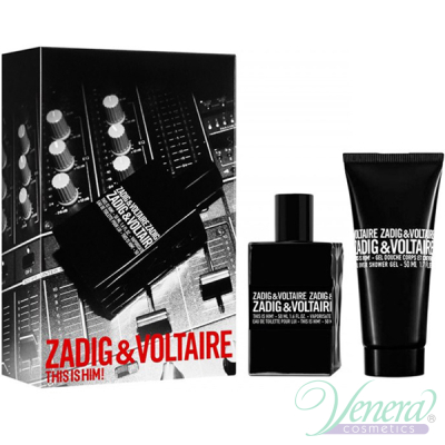Zadig & Voltaire This is Him Комплект (EDT 50ml + SG 75ml) за Мъже Мъжки Комплекти