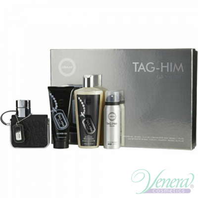 Armaf Tag-Him Комплект (EDT 100ml + Deo Spray 50ml + SG 100ml + Shampoo 250ml) за Мъже Мъжки Комплекти