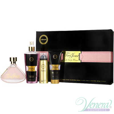 Armaf Tres Jour Комплект (EDP 100ml + BL 100ml + Perfume Body Spray 50ml + Deo Spray 250ml) за Жени Дамски Комплекти