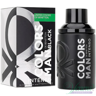 Benetton Colors Man Black Intenso EDP 100ml за Мъже Мъжки Парфюми