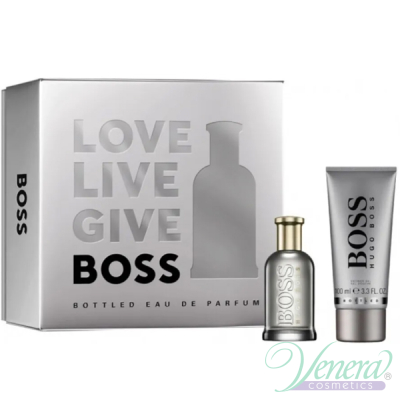 Boss Bottled Eau de Parfum Комплект (EDP 50ml + Shower Gel 100ml) за Мъже Мъжки Комплекти