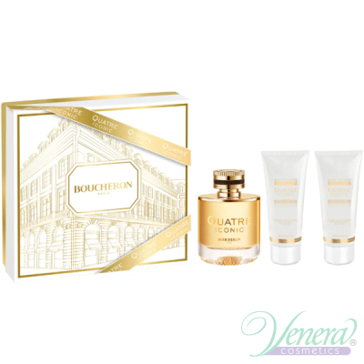 Boucheron Quatre Iconic Комплект (EDP 100ml + BL 100ml + SG 100ml) за Жени Дамски Комплекти