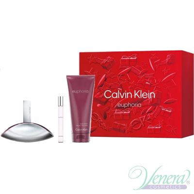 Calvin Klein Euphoria Комплект (EDP 50ml + EDP 10ml + BL 100ml) за Жени Дамски Комплекти